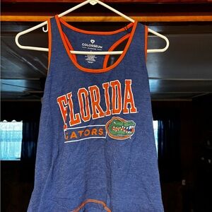 Colosseum Florida Gator  Women's Blue Tank with Orange Trim